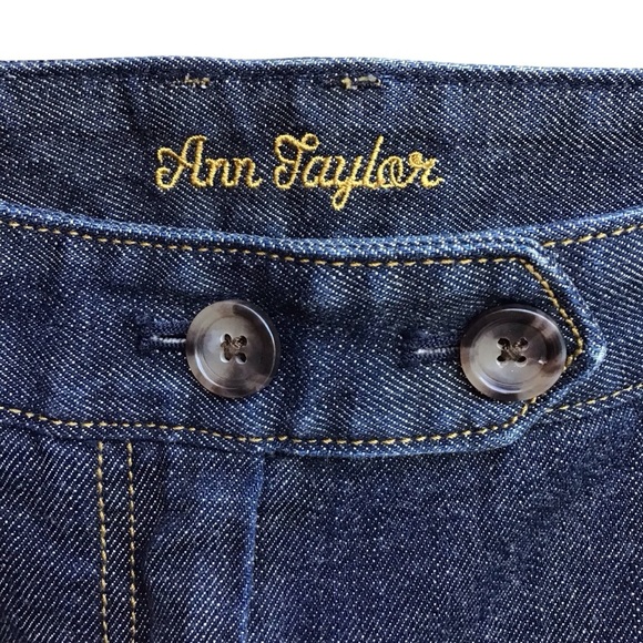 Ann Taylor Vintage Blue Denim Cropped Pedal Pushers NEW - Picture 5 of 6
